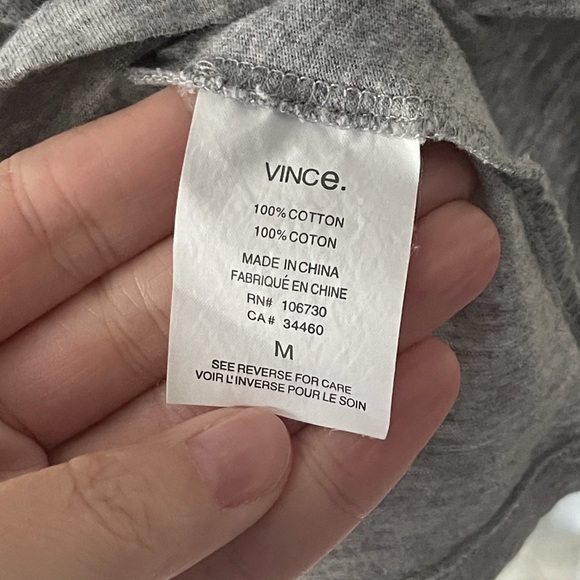 EUC Vince Gray Cotton Dolman BoatNeck LongSleeve M - Picture 4 of 6